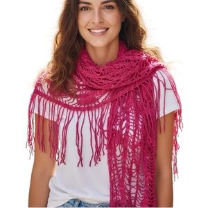 Crochet Boho Wrap With Fringe